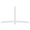 Ekena Millwork Bellingham Architectural Grade PVC Gable Bracket, 108"W x 63"H x 2"D x 6"F, 14/12 Pitch GBP108X63X0206BEL00 - alternate 2
